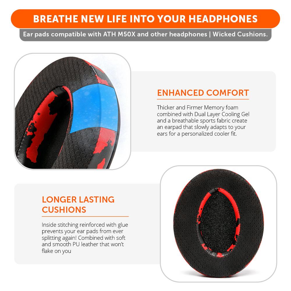 WC FreeZe - Hybrid Cooling Gel Infused Ear Pads for ATH M50X - Image 15