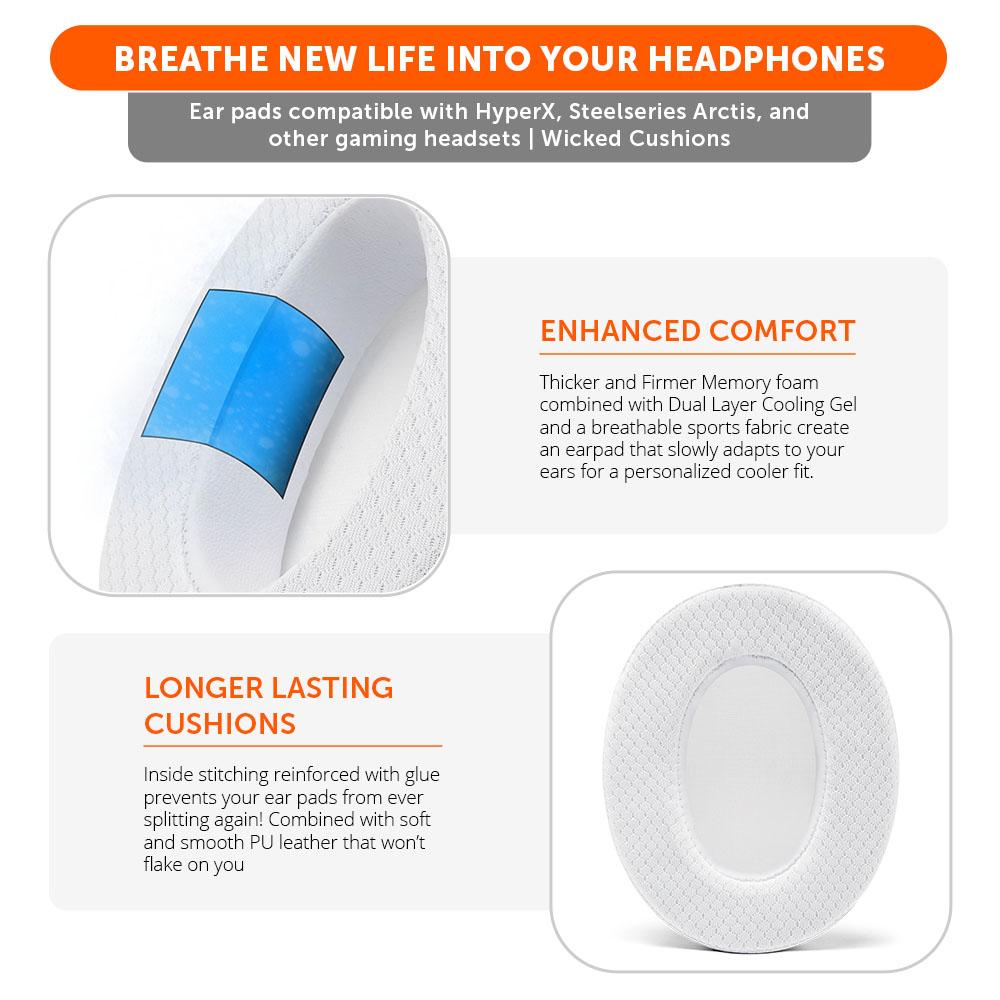 WC FreeZe - Hybrid Cooling Gel Infused Gaming Earpads - Image 11
