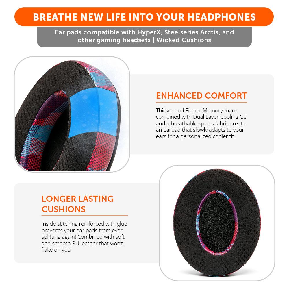 WC FreeZe - Hybrid Cooling Gel Infused Gaming Earpads - Image 25