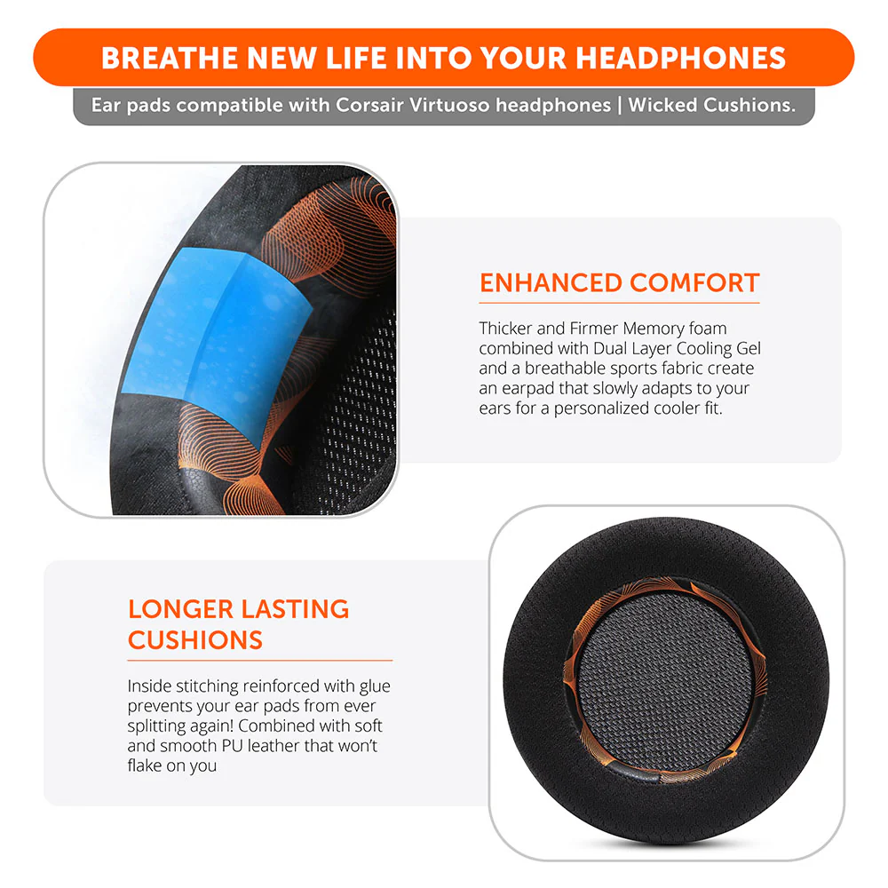 Corsair Virtuoso Earpads - WC FreeZe Cooling Gel - Image 99