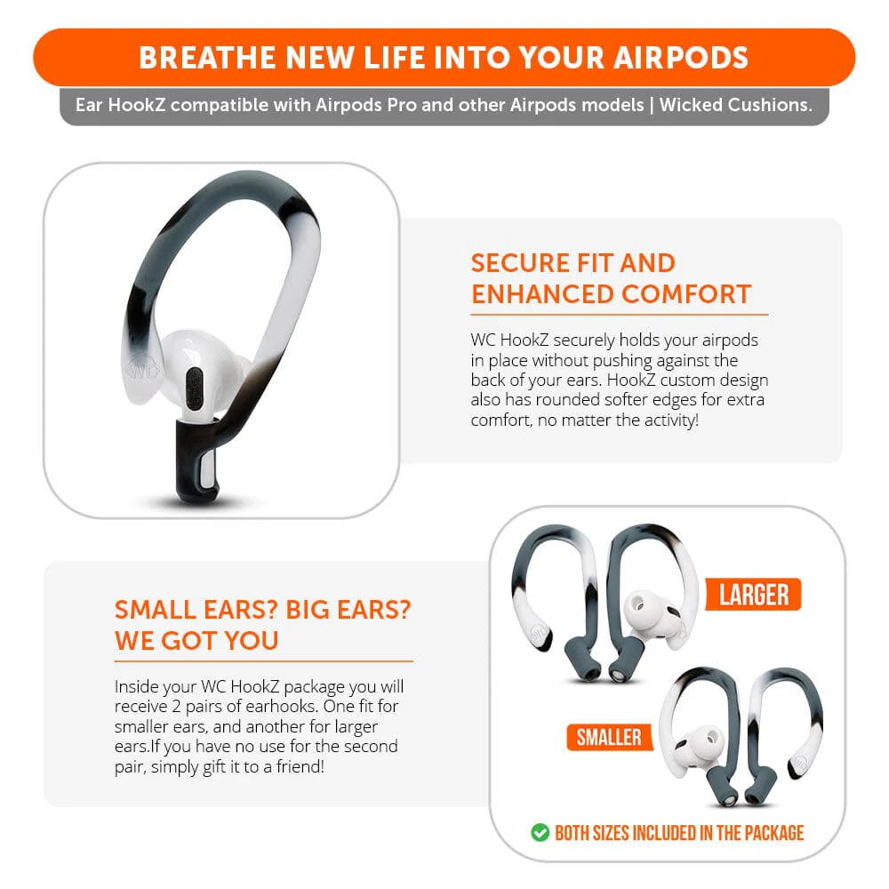 WC HookZ - Over Ear Hooks for Airpods Pro 1, 2 & Airpods 1, 2, 3 - Image 21