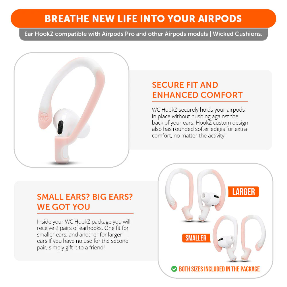 WC HookZ - Over Ear Hooks for Airpods Pro 1, 2 & Airpods 1, 2, 3 - Image 27