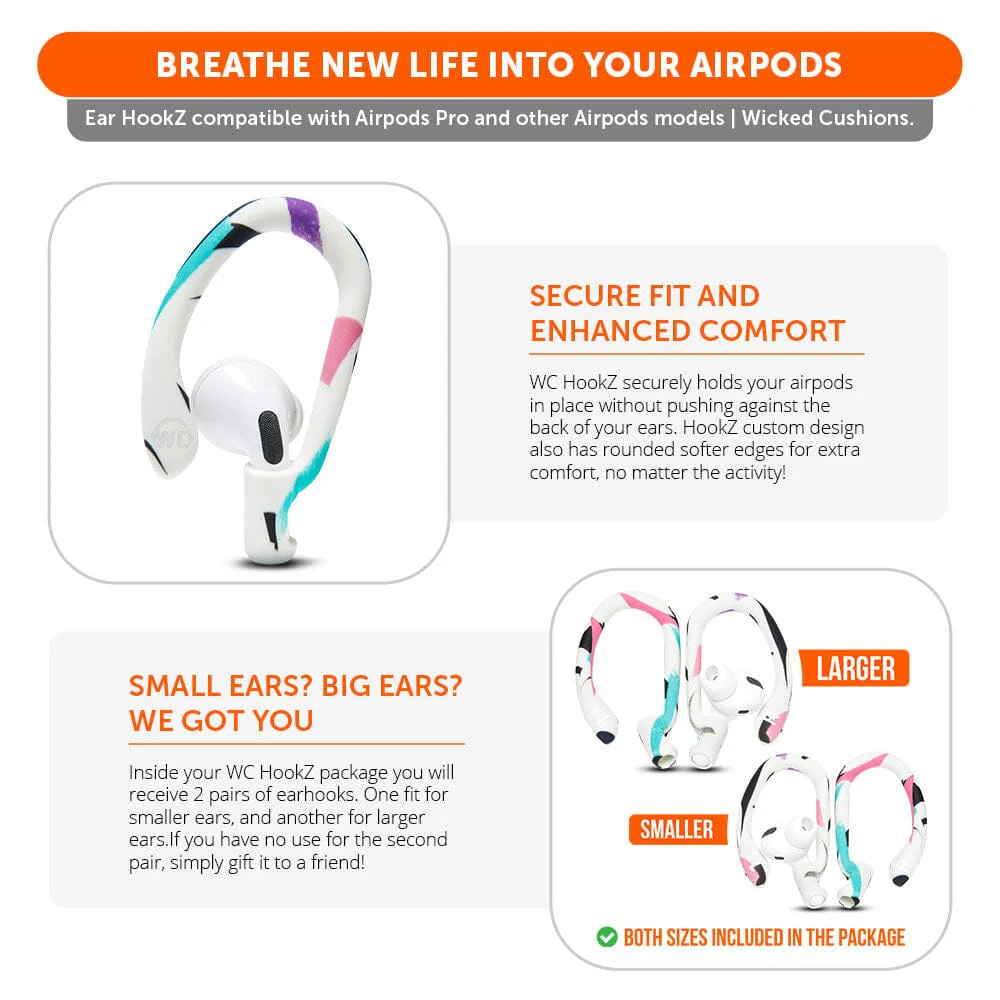 WC HookZ - Over Ear Hooks for Airpods Pro 1, 2 & Airpods 1, 2, 3 - Image 39