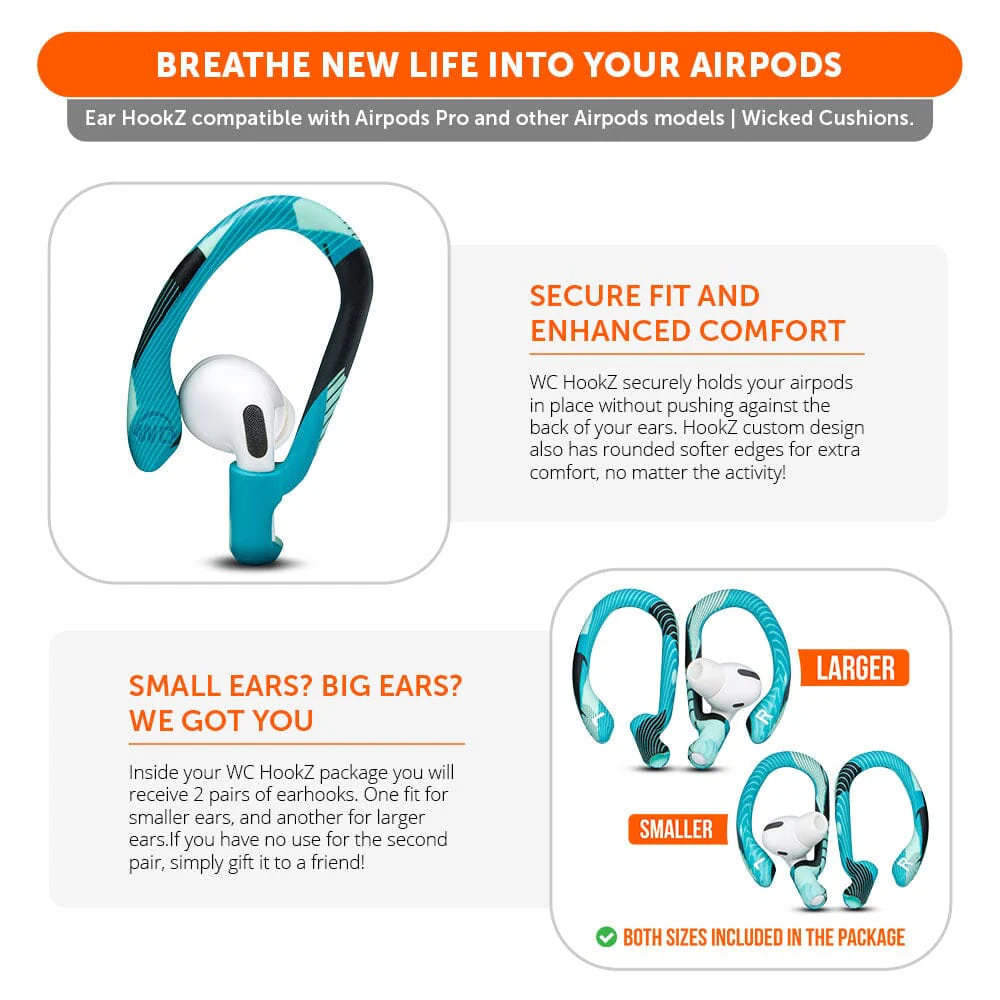 WC HookZ - Over Ear Hooks for Airpods Pro 1, 2 & Airpods 1, 2, 3 - Image 63
