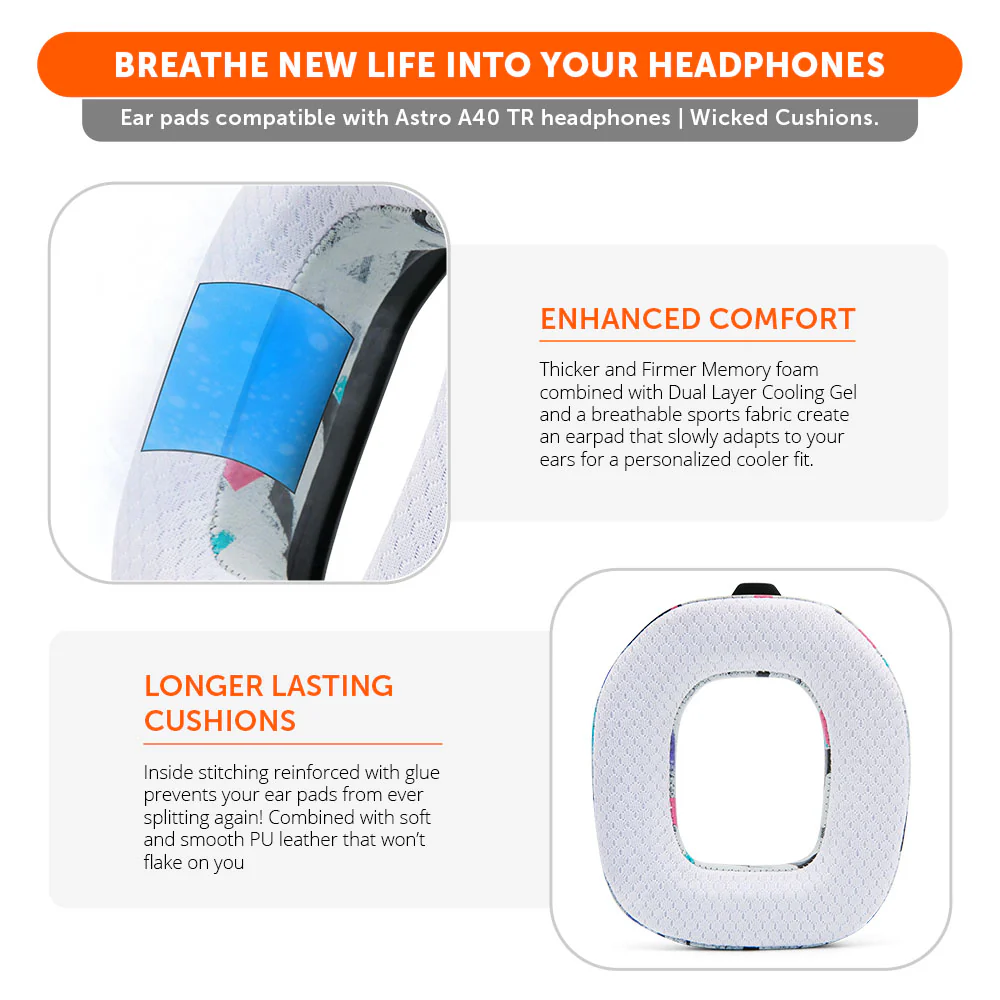 Astro A40 Headband & Earpad Upgrade Kit – WC Mod Kit A40 - Image 24