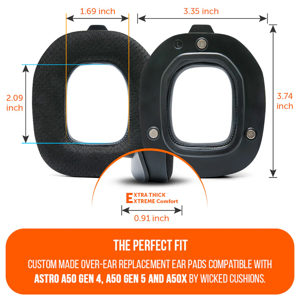 Astro A50 Headband & Earpad Upgrade Kit – WC Mod Kit A50 - Image 4