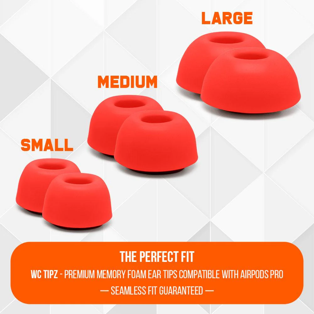 WC TipZ - Memory Foam Ear Tips for Airpods Pro & Airpods Pro 2 - Image 20
