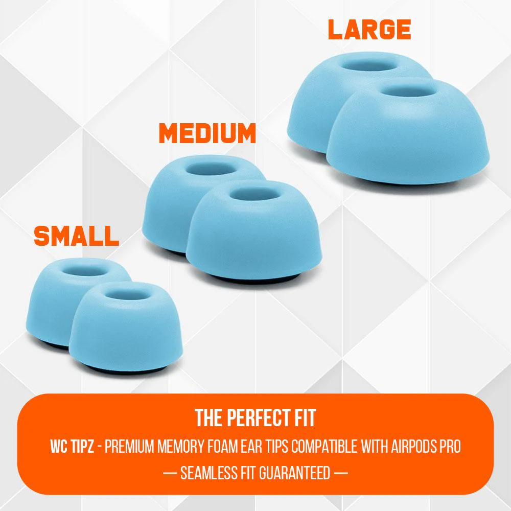 WC TipZ - Memory Foam Ear Tips for Airpods Pro & Airpods Pro 2 - Image 27
