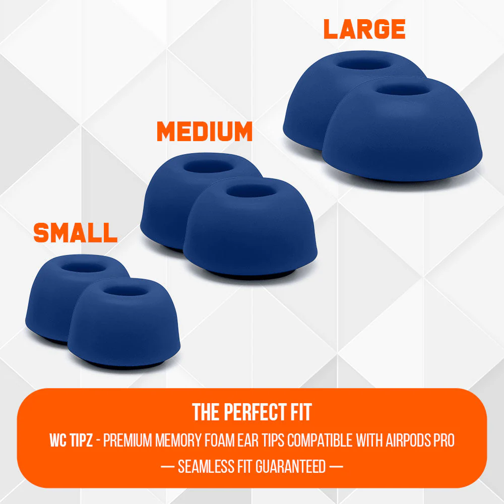 WC TipZ - Memory Foam Ear Tips for Airpods Pro & Airpods Pro 2 - Image 39